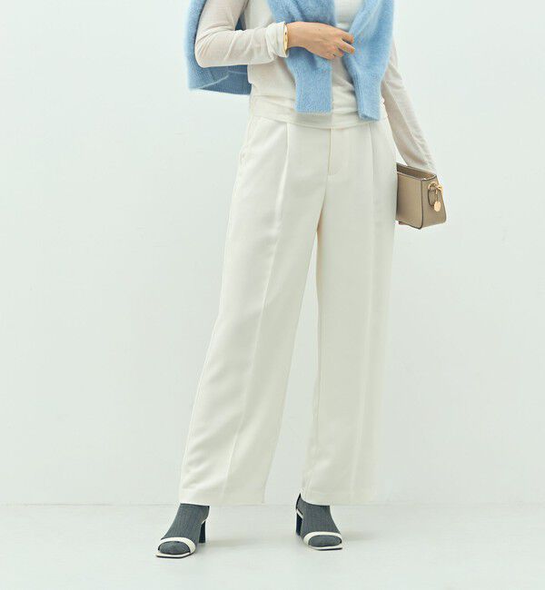 NOLLEY'S sophi「【一部WEB限定サイズ】ウォッシャブルブライトダブルクロスセミワイドパンツ」|その他|