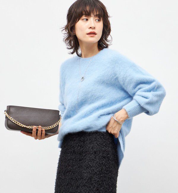 NOLLEY'S sophi「カシミヤ混ヘアリークルーネックプルオーバー」|ニット・セーター|