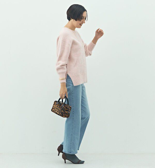 NOLLEY'S sophi「カシミヤ混ヘアリークルーネックプルオーバー」|ニット・セーター|