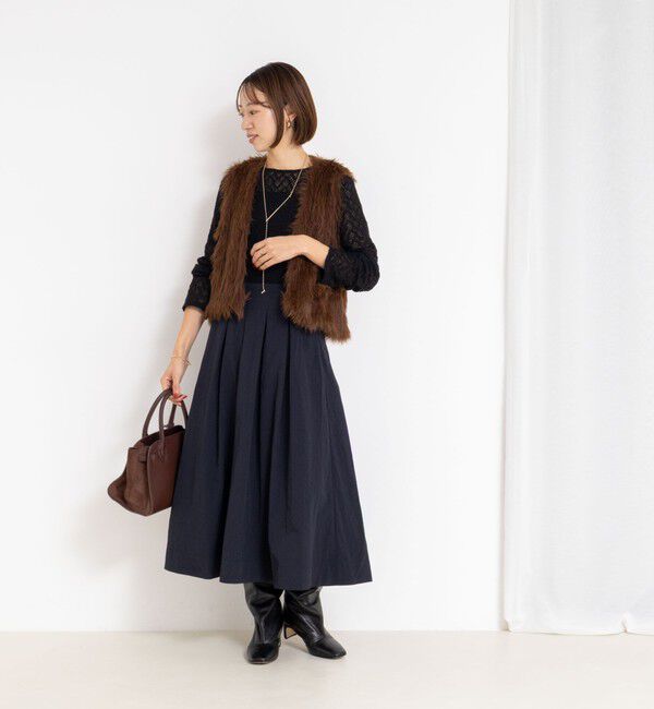 NOLLEY'S「【MARILYN MOON/マリリーンムーン】2ＷAYシャギーファーベスト」|ベスト・ジレ|