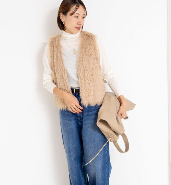 NOLLEY'S「【MARILYN MOON/マリリーンムーン】2ＷAYシャギーファーベスト」|ベスト・ジレ|