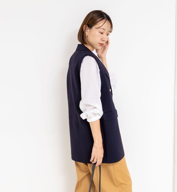 NOLLEY'S「《手洗い可能》ミラノリブニットベスト」|ベスト・ジレ|