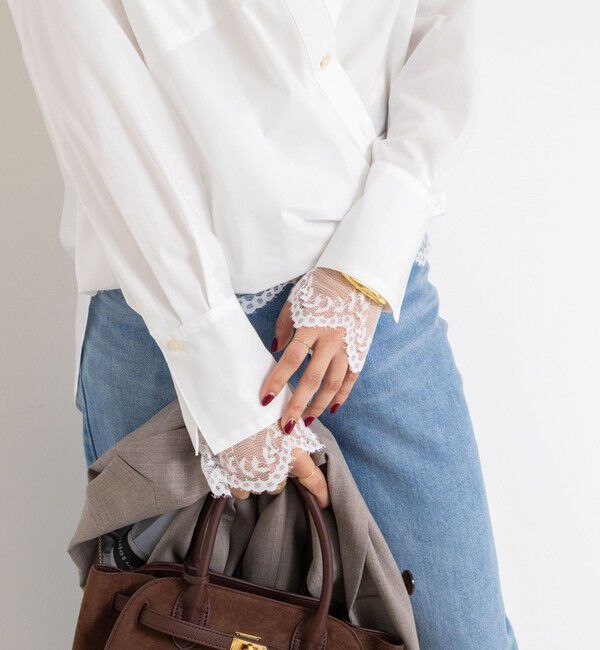 NOLLEY'S sophi「ウォッシャブルタイプライターVネック2WAYシャツ」|シャツ・ブラウス|