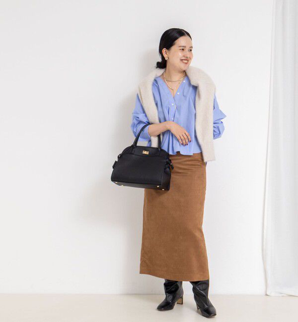 NOLLEY'S sophi「ウォッシャブルタイプライターVネック2WAYシャツ」|シャツ・ブラウス|