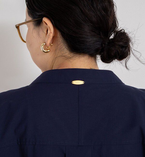 NOLLEY'S sophi「ウォッシャブルタイプライターVネック2WAYシャツ」|シャツ・ブラウス|