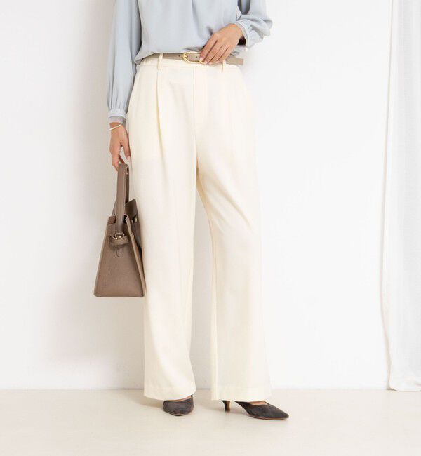 NOLLEY'S「ウォッシャブル裏起毛イージーワイドパンツ」|その他|