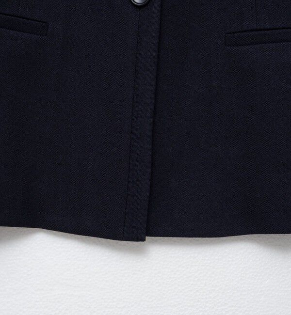 NOLLEY'S sophi「《セットアップ対応》ウォッシャブルウール調ノーカラージャケット」|ノーカラージャケット|