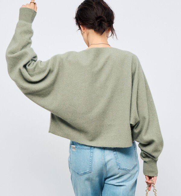 NOLLEY'S「《手洗い可能》ウォッシャブルヘアリーショート丈プルオーバー」|ニット・セーター|