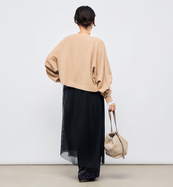 NOLLEY'S「《手洗い可能》ウォッシャブルヘアリーショート丈プルオーバー」|ニット・セーター|