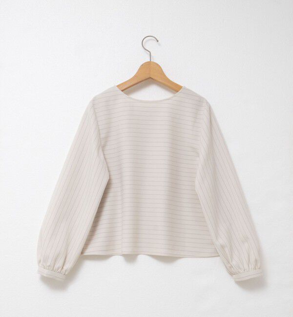 NOLLEY'S「《セットアップ対応》ウォッシャブルウール調2WAYフリルブラウス」|シャツ・ブラウス|