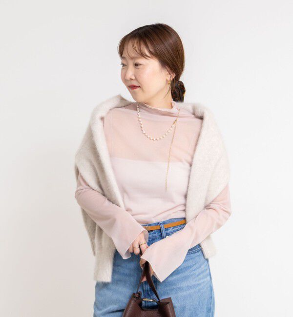 NOLLEY'S sophi「ウォッシャブルシアーオーガンジータートルネック」|Tシャツ・カットソー|