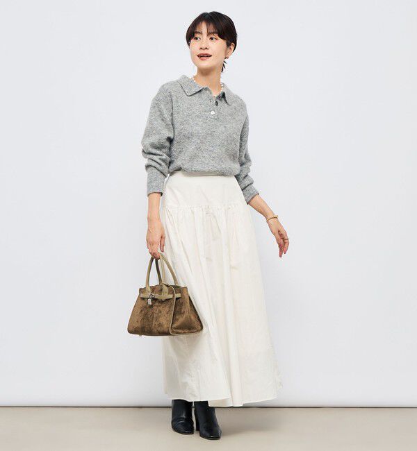 NOLLEY'S sophi「ウォッシャブルメモリータフタロングスカート」|スカート|