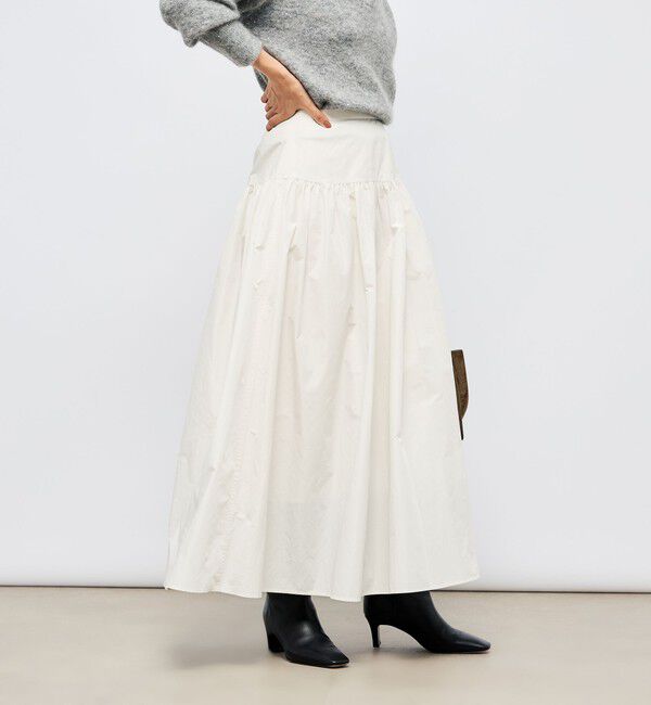 NOLLEY'S sophi「ウォッシャブルメモリータフタロングスカート」|スカート|