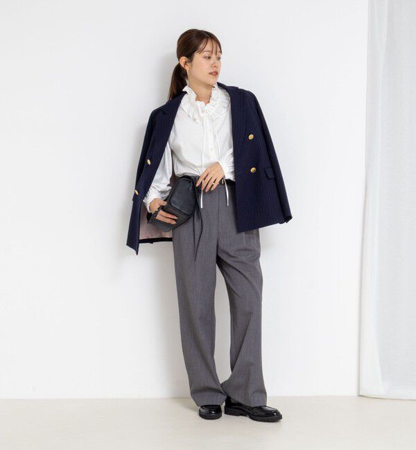 NOLLEY'S「ウォッシャブル襟フリルブラウス」|シャツ・ブラウス|