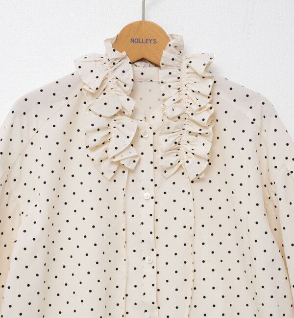 NOLLEY'S「ウォッシャブル襟フリルブラウス」|シャツ・ブラウス|