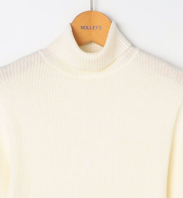 NOLLEY'S「《手洗い可能》3&times;2リブ配色タートルネック」|ニット・セーター|