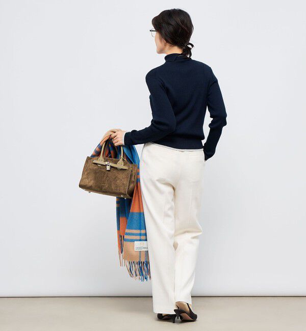 NOLLEY'S「《手洗い可能》3&times;2リブ配色タートルネック」|ニット・セーター|