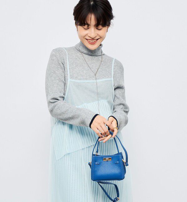 NOLLEY'S「《手洗い可能》3&times;2リブ配色タートルネック」|ニット・セーター|