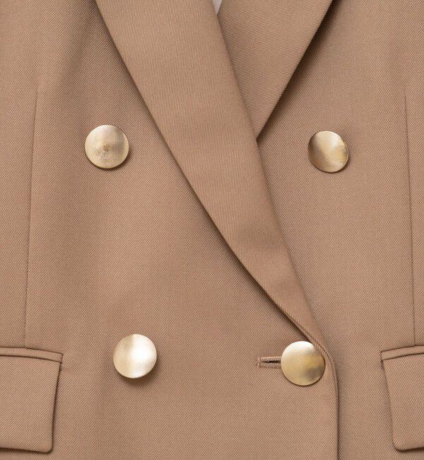 NOLLEY'S sophi「《セットアップ対応》ウォッシャブルウール混ツイルショートジャケット」|テーラードジャケット|