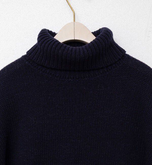 NOLLEY'S sophi「ブライト紡毛サイドジップショート丈タートルネック」|ニット・セーター|