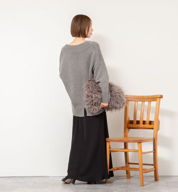 NOLLEY'S sophi「ブライト紡毛Vネックプルオーバー」|ニット・セーター|