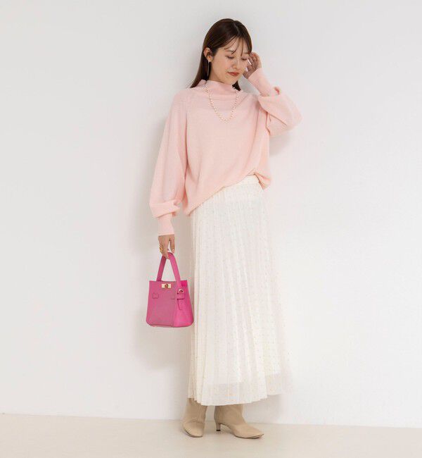 NOLLEY'S「ウォッシャブルラメカットドビープリーツスカート」|スカート|