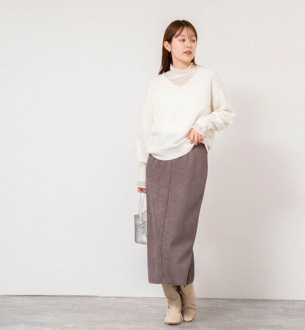 NOLLEY'S sophi「《手洗い可能》アルパカ混Vネックプルオーバー」|ニット・セーター|