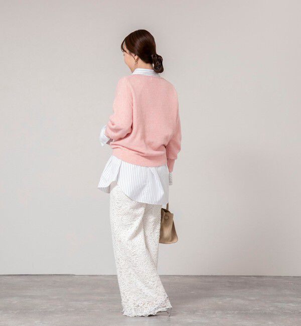 NOLLEY'S sophi「《手洗い可能》アルパカ混Vネックプルオーバー」|ニット・セーター|