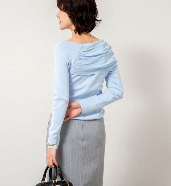 NOLLEY'S sophi「《手洗い可能》イレギュラーネックオフショルプルオーバー」|ニット・セーター|