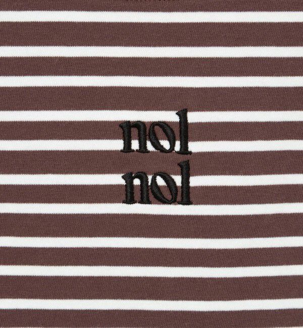 NOLLEY'S「【nolnol/ノルノル】ウォッシャブルシルケットボーダーショートT」|Tシャツ・カットソー|