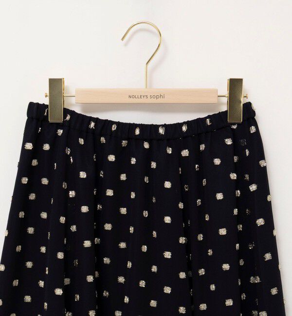 NOLLEY'S sophi「《セットアップ対応》ラメカットジャガードフレアスカート」|フレア|
