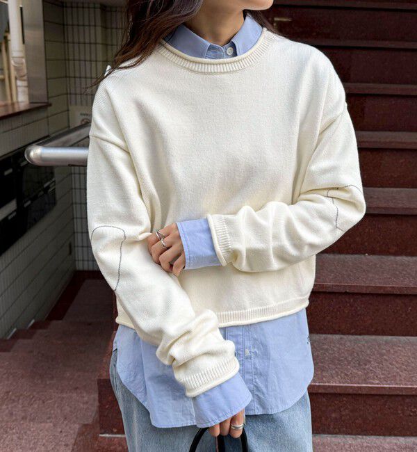 fredy emue「ハートステッチニットプルオーバー」|ニット・セーター|