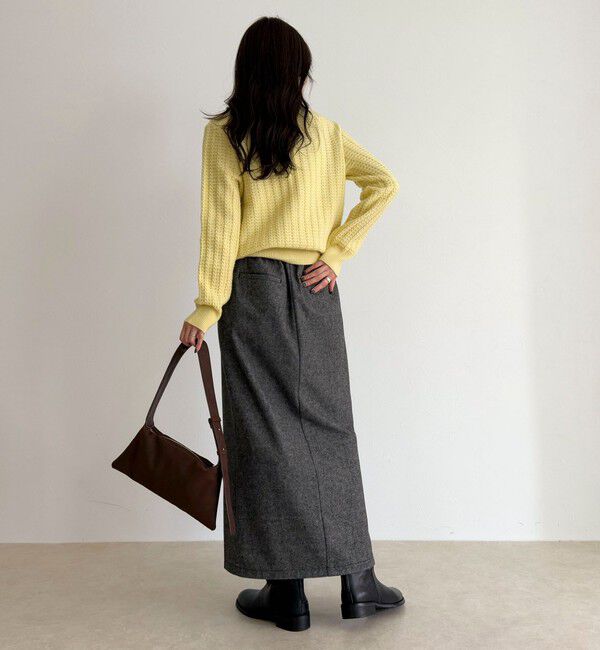 fredy emue「FR刺繍ケーブル柄ニットカーディガン」|ニット・セーター|