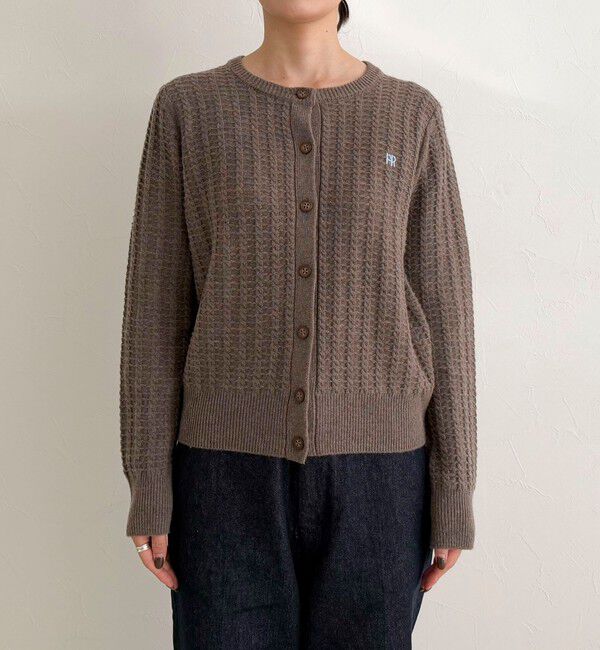 fredy emue「FR刺繍ケーブル柄ニットカーディガン」|ニット・セーター|