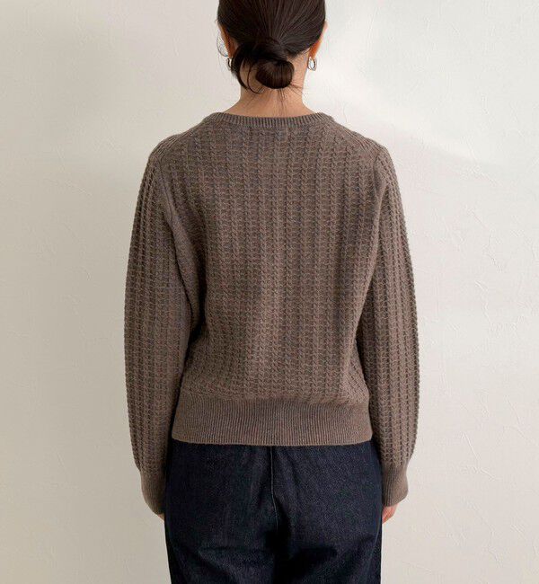 fredy emue「FR刺繍ケーブル柄ニットカーディガン」|ニット・セーター|