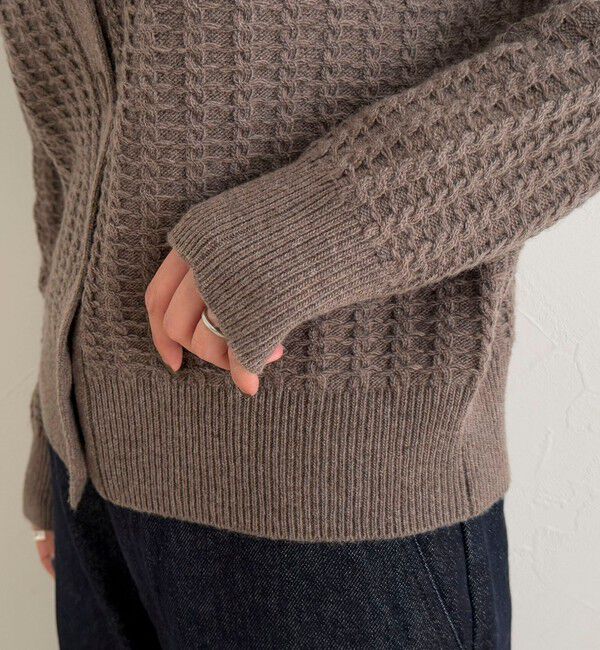 fredy emue「FR刺繍ケーブル柄ニットカーディガン」|ニット・セーター|