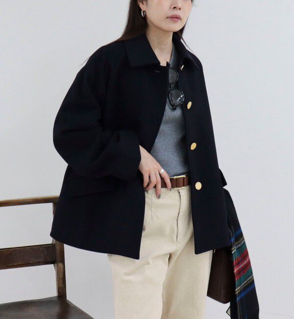 fredy emue「【Traditional WeatherWear】LINTON SHORT コート」|ダッフルコート|