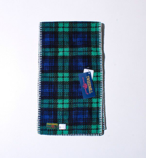 GLOSTER「【GLOSTER別注】【TWEEDMILL】ブランケットステッチフリーススカーフ」|マフラー|