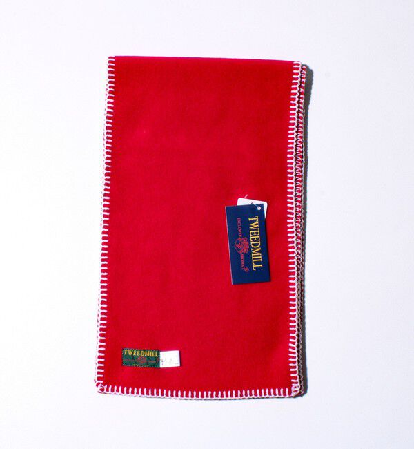 GLOSTER「【GLOSTER別注】【TWEEDMILL】ブランケットステッチフリーススカーフ」|マフラー|
