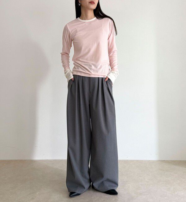 fredy emue「シアーリブレイヤードロンTシャツ」|Tシャツ・カットソー|