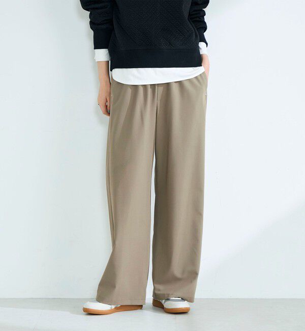 fredy emue「TRイージーセミワイドパンツ」|チノ|ベージュ