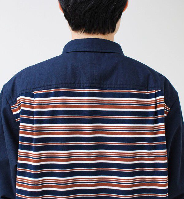 GLOSTER「【フレブル刺繍】ボタンダウン コンビシャツ」|シャツ・ブラウス|