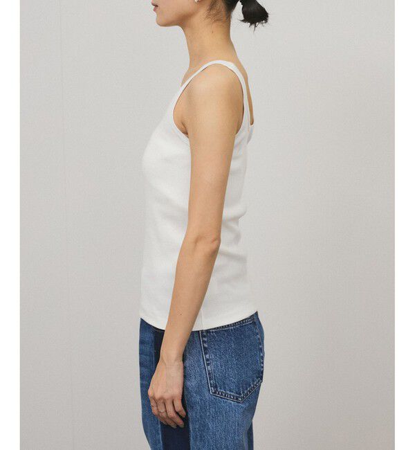 SALON adam et rope'「プリマベールファームリーリブタンクトップ［UVケア・洗える］」|タンクトップ|