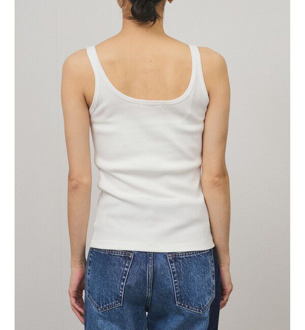 SALON adam et rope'「プリマベールファームリーリブタンクトップ［UVケア・洗える］」|タンクトップ|