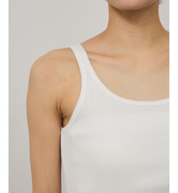 SALON adam et rope'「プリマベールファームリーリブタンクトップ［UVケア・洗える］」|タンクトップ|