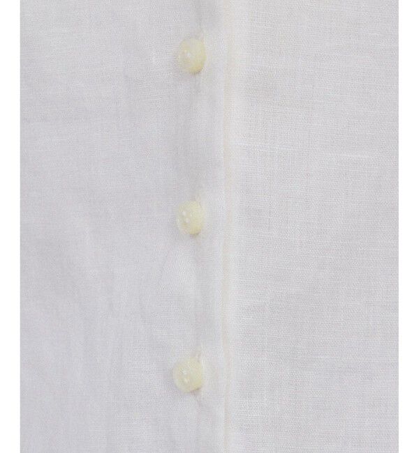 SALON adam et rope'「リネンスキッパーギャザーブラウス［GENTLE LINEN］」|シャツ・ブラウス|