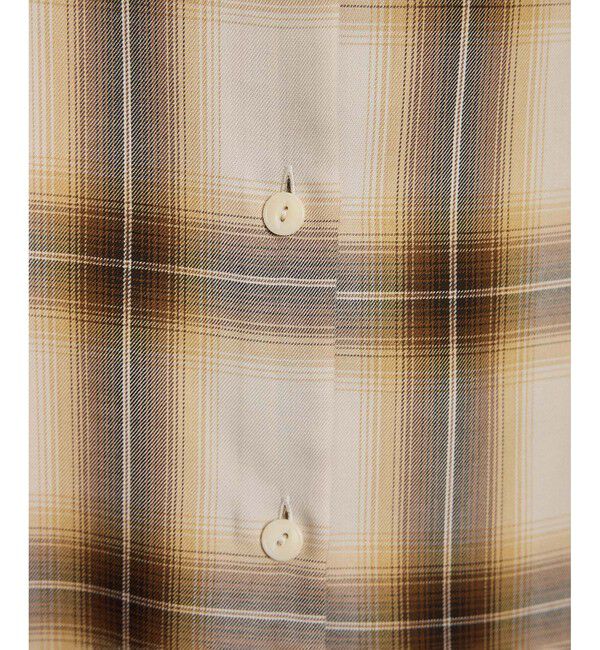 SALON adam et rope'「Shuttlenotesオンブレチェックネクタイシャツ」|シャツ・ブラウス|