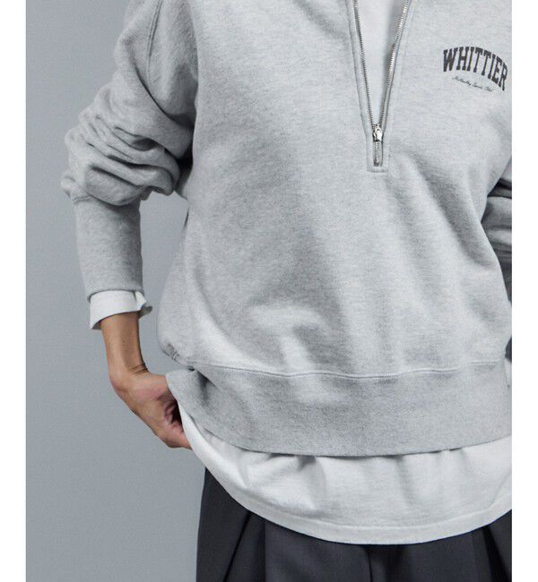 SALON adam et rope'「【WEB限定】ビンテージライクハーフジップスウェット［セットアップ対応］」|スウェット・ジャージ|