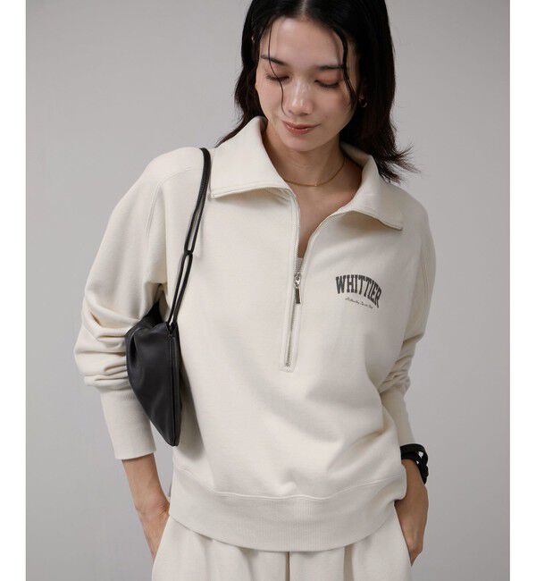 SALON adam et rope'「【WEB限定】ビンテージライクハーフジップスウェット［セットアップ対応］」|スウェット・ジャージ|