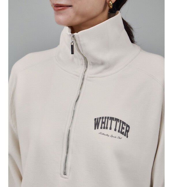 SALON adam et rope'「【WEB限定】ビンテージライクハーフジップスウェット［セットアップ対応］」|スウェット・ジャージ|